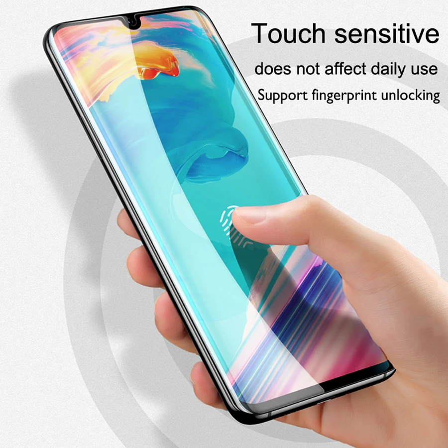 2 шт УФ жидкий клей протектор экрана для samsung S10e S10 Plus полное покрытие закаленное УФ стекло для huawei mate 20 Pro P30 Pro пленка