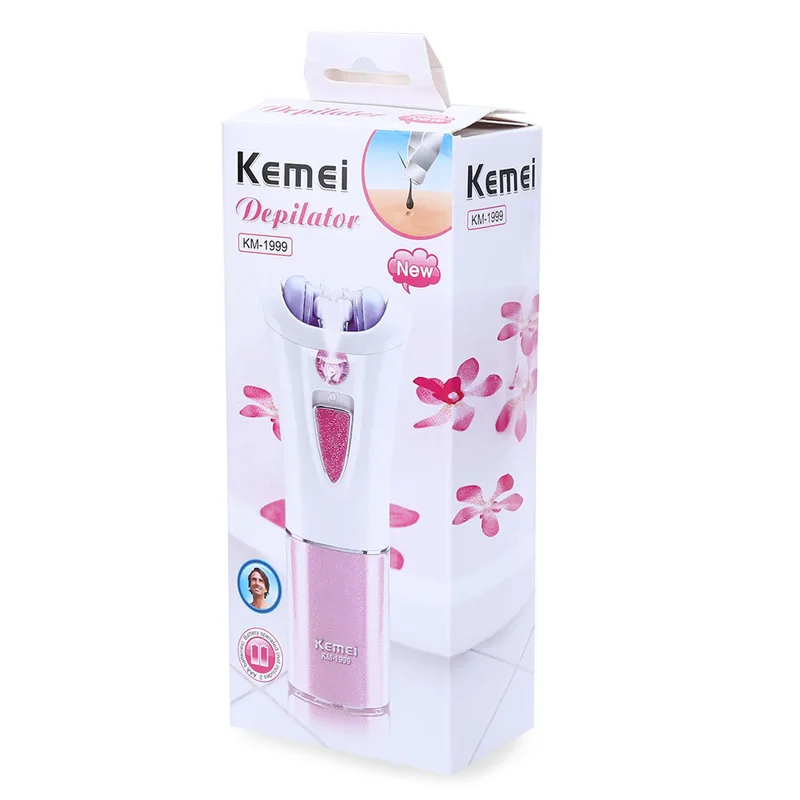 Kemei Mini Electric Epilator For Women Care Depilador Hair Removal Machine Shaver epilator Female Body Face Depilatory tool D40 - Цвет: pink