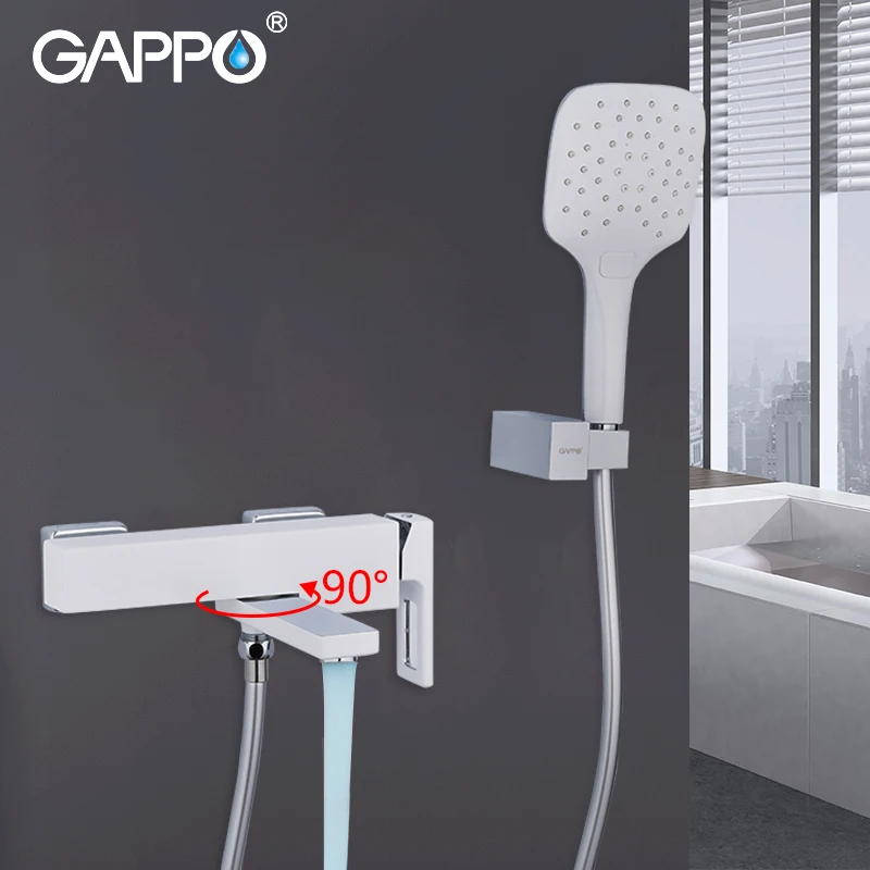 

Смеситель для душа GAPPO, белый кран «Водопад» для ванны