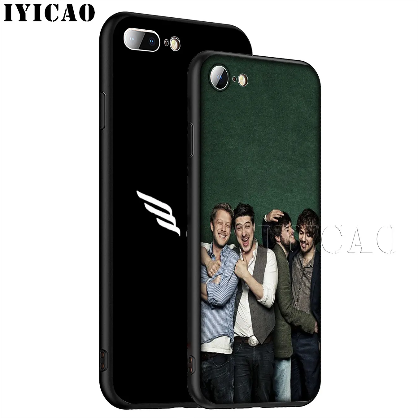 IYICAO Mumford &amp Sons Soft Silicone Phone Case for iPhone XR X XS 11 Pro Max 6 6S 7 8 Plus 5 5S SE TPU Black Cover |