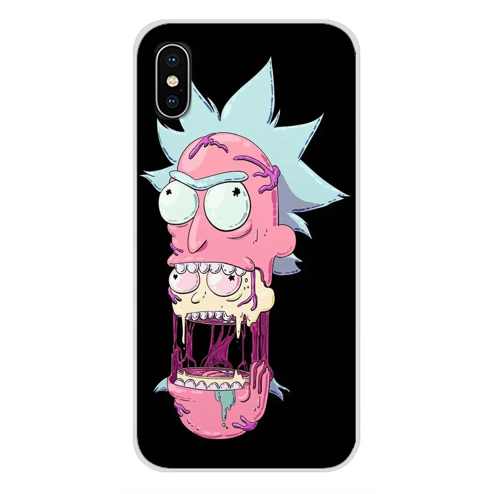 Прозрачный чехол из ТПУ для Sony Xperia Z Z1 Z2 Z3 Z5 compact M2 M4 M5 C4 E3 T3 XA Huawei Mate 7 8 Y3II Rick And Morty