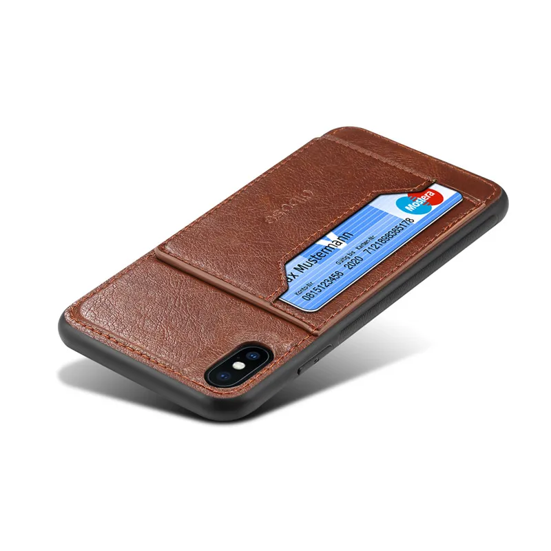 Crazy Horse Leather Case For iPhone X XR XS Max 7 8 Plus Retro Wallet Holder Phone Back Cover 6 6S Cases | Мобильные телефоны и