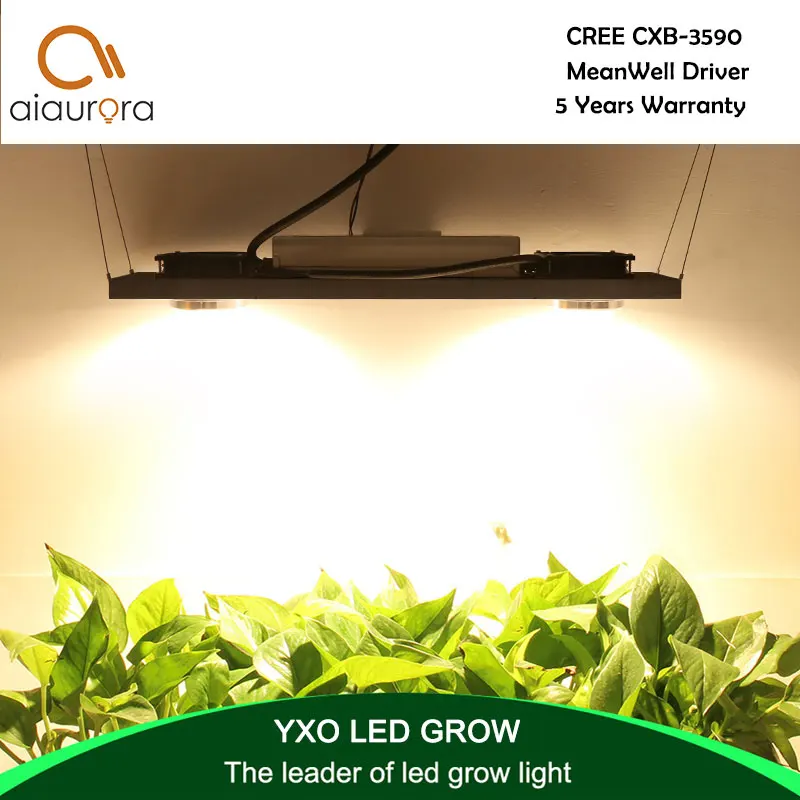 

CREE CXB3590 200W COB LED Grow Light Full Spectrum Dimmable 26000LM = HPS 400W Growing Lamp Indoor Plant Growth Panel Lighting