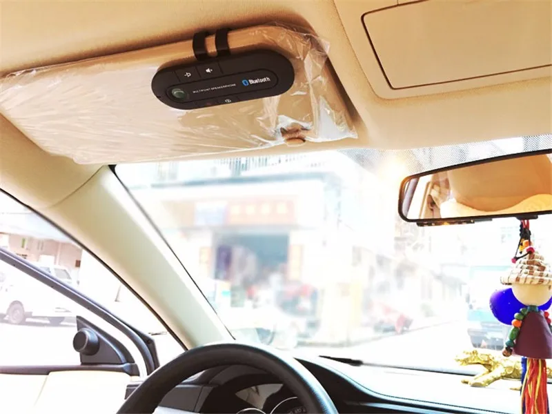 Hands free спикерфон беспроводной Bluetooth Handsfree автомобильный комплект fm-передатчик MP3 музыкальный плеер для мобильного телефона двойной телефон подключение