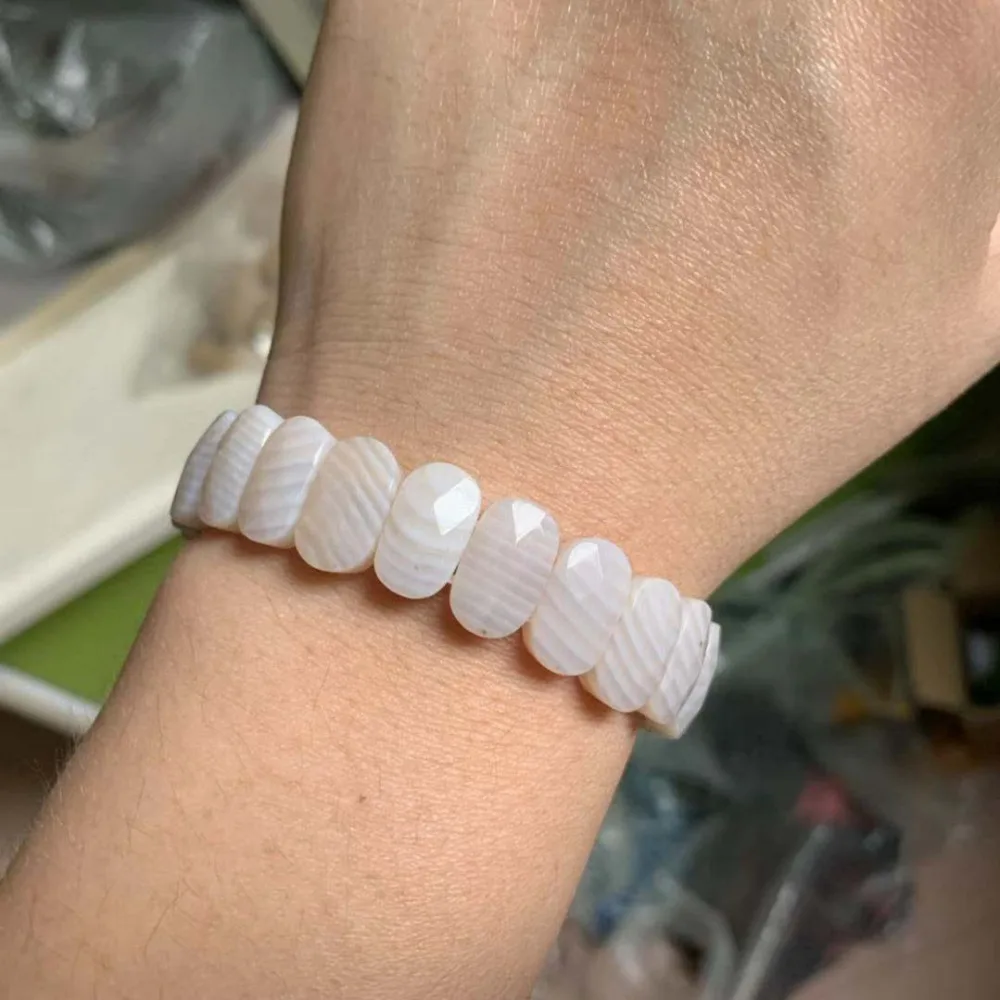 

fingerprint agate beads bracelet natural gemstone bangle fine jewelry for woman for gift wholesale !