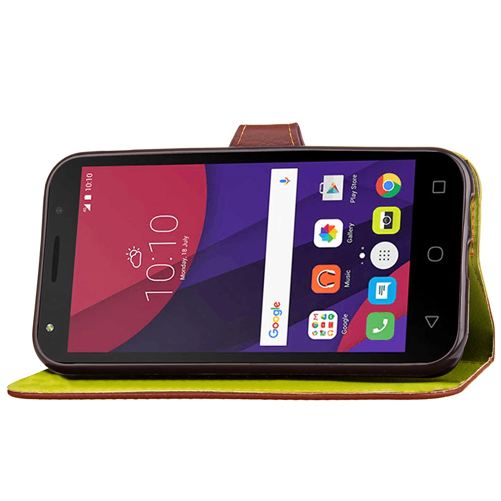 Мода двойной Цвет чехол для Alcatel One Touch Pixi 4 OT 5010 5010d 5.0 дюймов из искусственной кожи