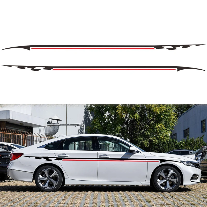 2 шт. длинные виниловые наклейки на боковые кузова автомобиля 350 см | Автомобили и