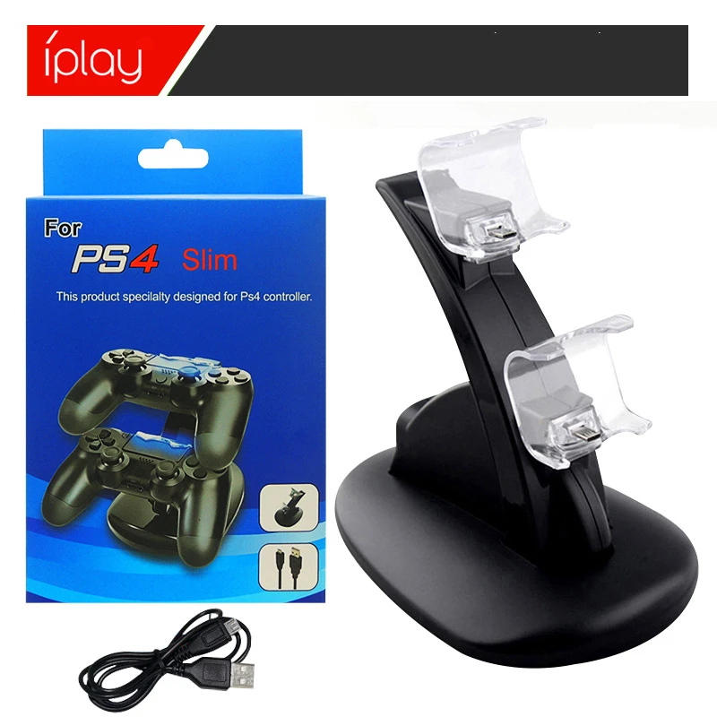 Светодиодная док станция с двойным USB зарядным устройством крэдл для игровой
