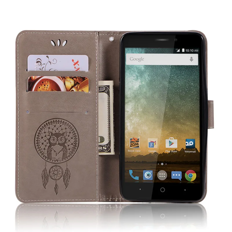 Роскошный чехол для ZTE Maven 2 Z831 престиж N9132 Avid плюс с милой совой кошелек кожаный
