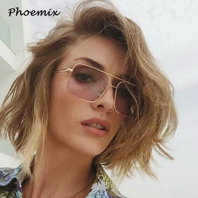 Phoemix, унисекс, квадратные солнцезащитные очки Modis, Oculos De Sol feminino,, винтажные, Роскошные, для женщин, мужчин, брендовые, дизайнерские, солнцезащитные очки, UV400