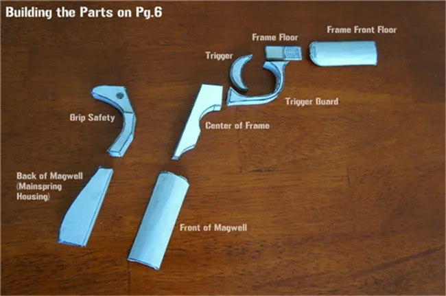 Colt M1911A1 пистолет DIY сборка бумажного пистолета моделирование оружия военная модель оружия мальчик подарок на день рождения A300