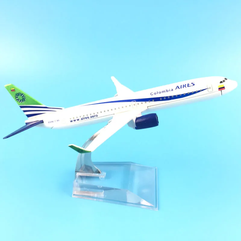 16 см Колумбия-B737-800 авиакомпаний металлического сплава модель самолета игрушки