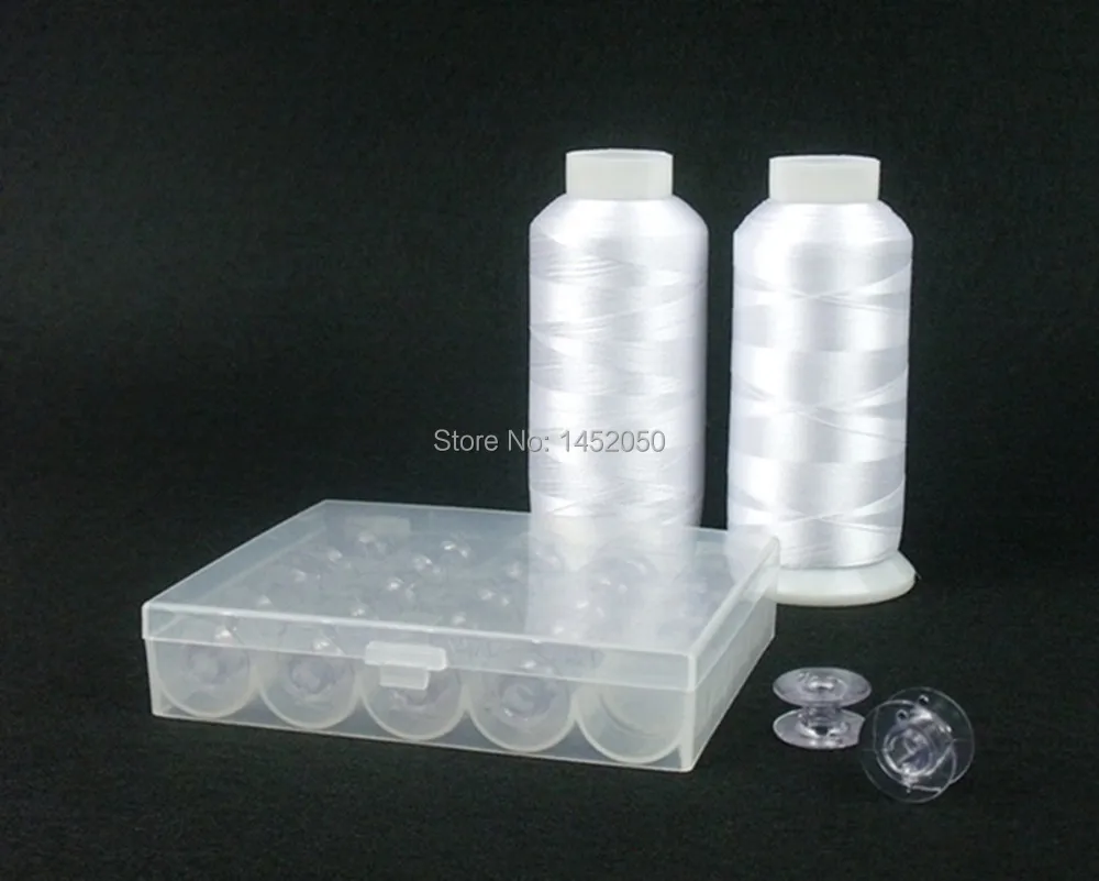 5000 М/spool Вышивка Нижней Нити + 25 шт. Размер Пластиковые Пустой Катушки | Дом и сад