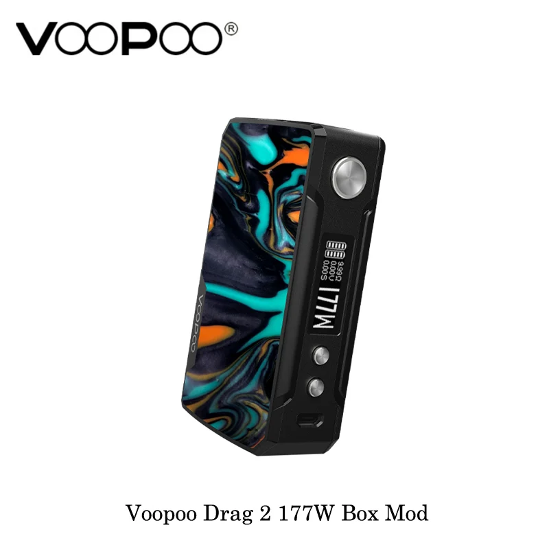 Оригинальный Voopoo Drag 2 177 Вт TC Box Mod GENE. FIT чип Питание от двойной батареи 18650 Vape
