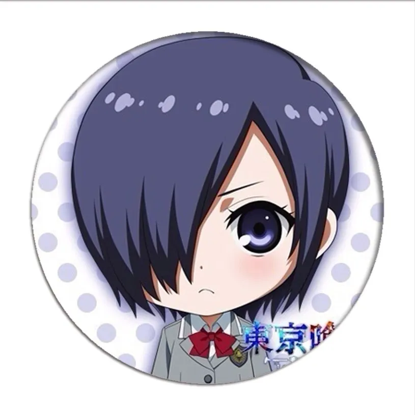 Значок для косплея Tokyo Ghoul Kaneki Ken Kirishima Toka, булавка, коллекция значков Q Version для рюкзаков, одежды и кнопок.