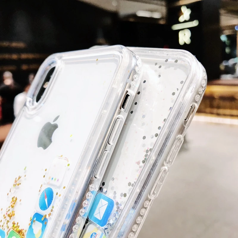 3D модные мобильные приложения значок шаблон чехол для iPhone X мигающий