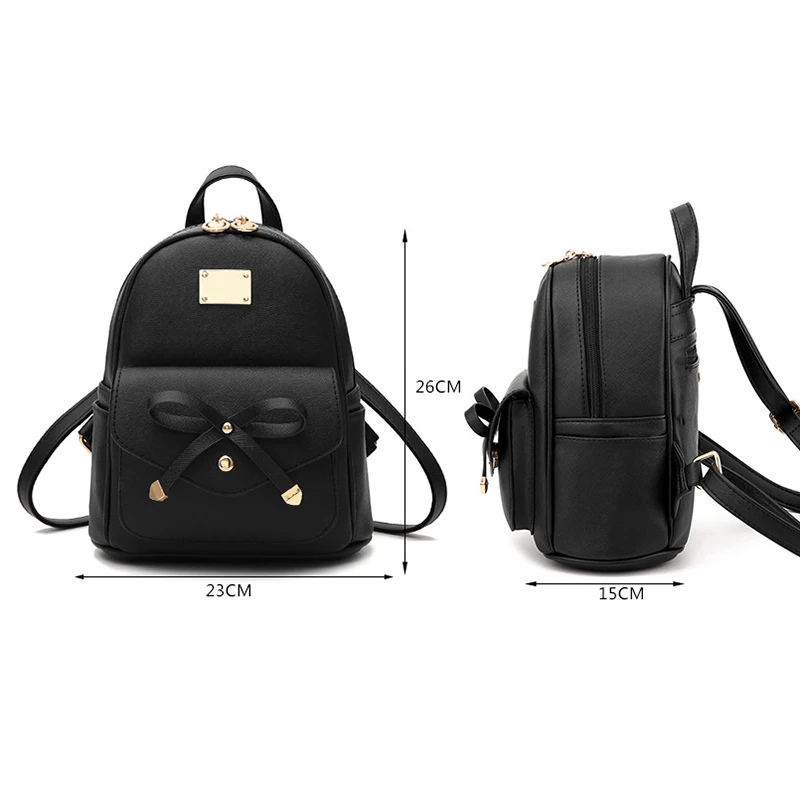 2018 милый женский рюкзак на плечо сумка молнии из искусственной кожи Портативный