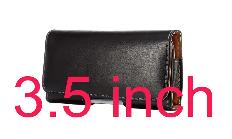 3.5 inch Кожаная поясная сумка чехол для iPhone 4S 5S 6 6 плюс Чехол Бизнес Стиль чехол для Samsung S6edge+ S4 s3 Примечание 5 4 3 2 i9200 XCZ10 - Цвет: 3.5 inch