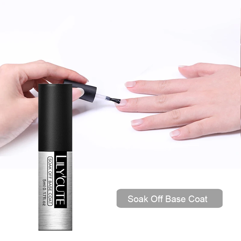 Base Coat LILYCUTE 175 цветная серия Гель-лак для ногтей розовый блестящий дизайн ногтей УФ-светодиодный Гель-лак для замачивания полуперманентный Гель-лак - Цвет: Base Coat