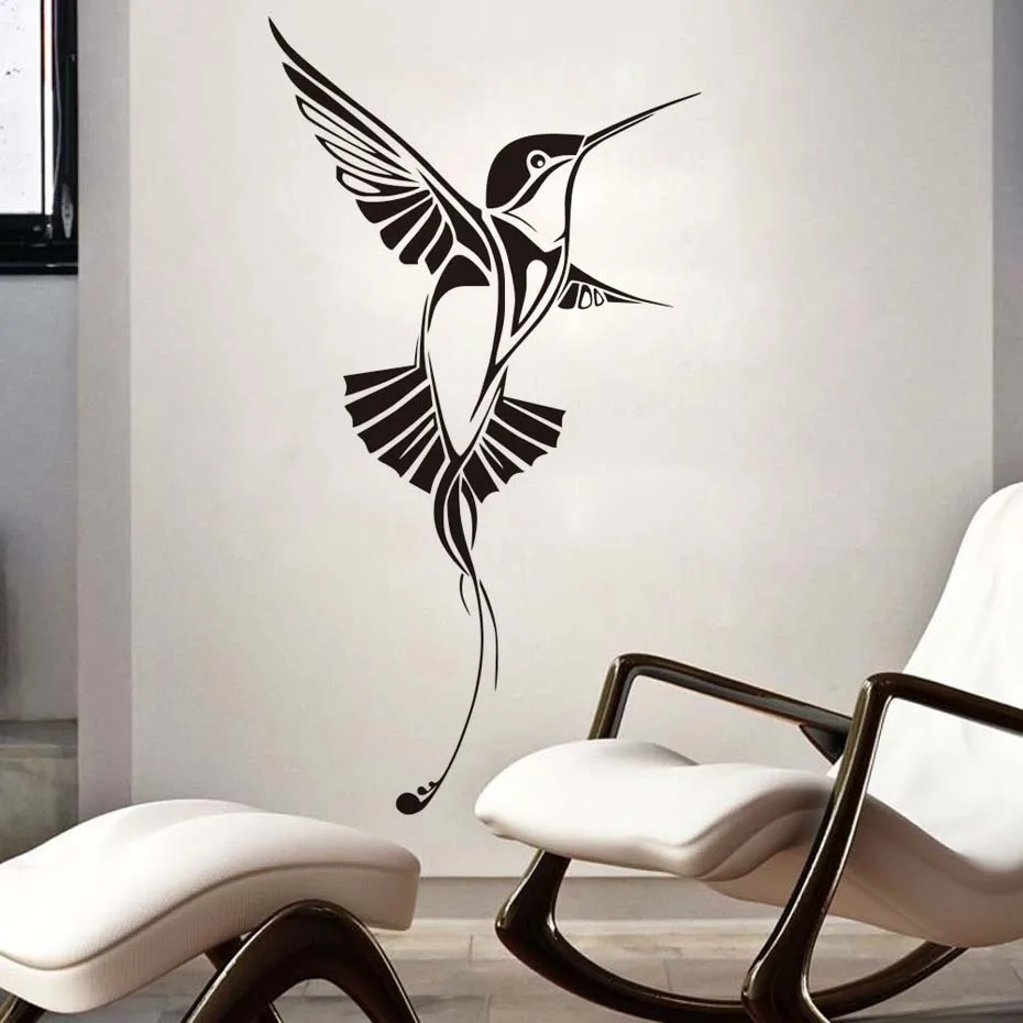 Hummingbird DIY настенные Стикеры для детских комнат Colibri Bird виниловые художественные