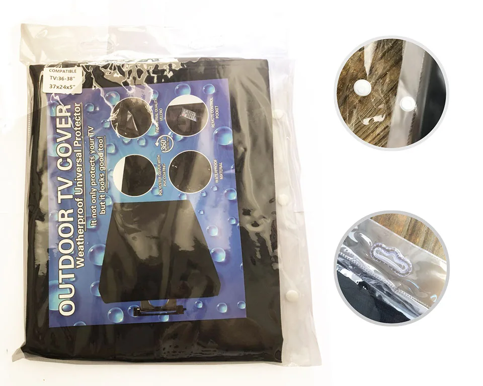 

Outdoor TV Cover Waterproof Rain Cover Dust-proof 600D Oxford Cloth Material Protect LCD LED Television Outdoor TV Cover