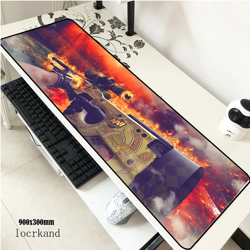 Коврик для мыши csgo 900x300 мм коврик длинный notbook компьютерный блокированный край