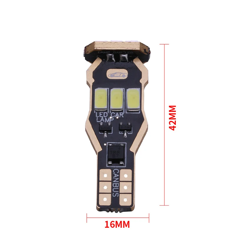 2 шт. W16W T15 Canbus светодиодные лампочки 912 921 920 неполярность 5630 9SMD led Автомобильный