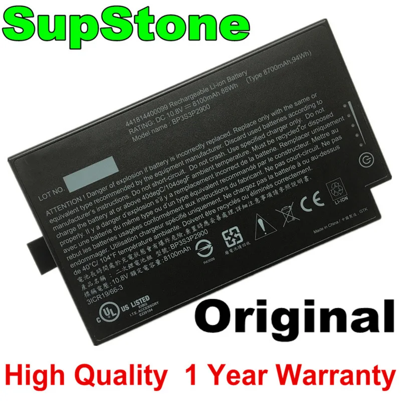 SupStone оригинальный 88Wh BP3S3P2900 Аккумулятор для ноутбука Getac B300 B300X 4418144000490 3ICR19/66 3