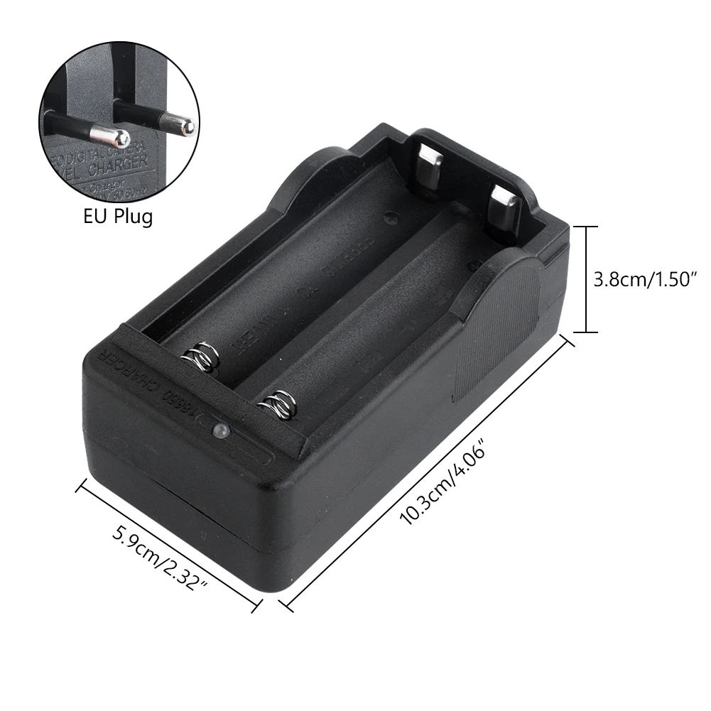 only charger 4/8 шт. 18650 Батарея 3,7 V 9800mAh литий-ионный аккумулятор с Зарядное устройство для фонарик батарея, батарея литиевая батарея+ 1 шт. EU Зарядное устройство - Цвет: only charger