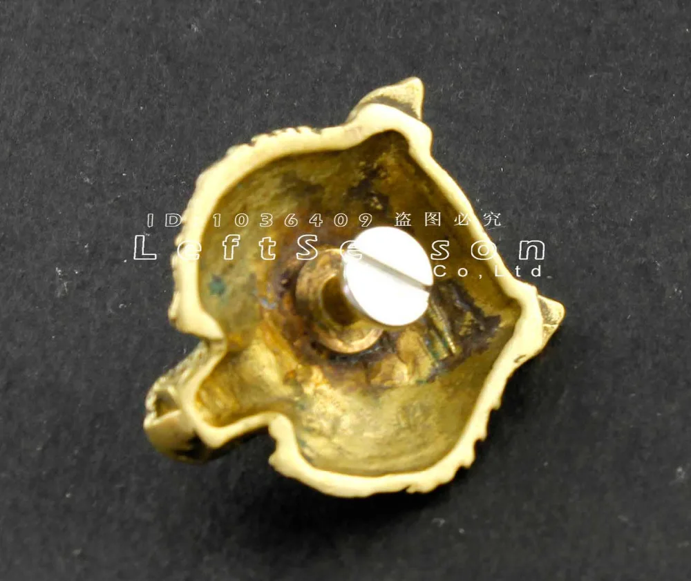 Твердый латунный кошелек с головой волка для байкера|brass screws and nuts|brass windbrass elbow |