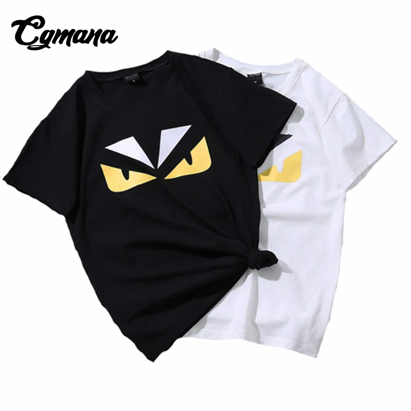Cgmana Топы корректирующие Для женщин 2018 Новый Средства ухода для век с Harajuku Смешные