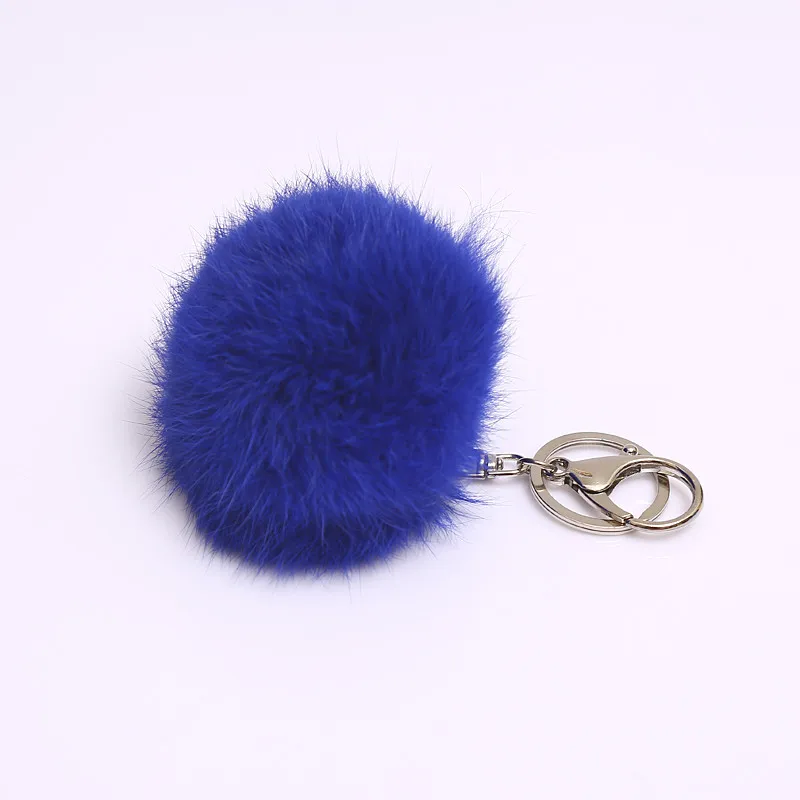 Хит продаж новинка 8 см длина кроличий мех шар сотовый телефон кулон-брелок для