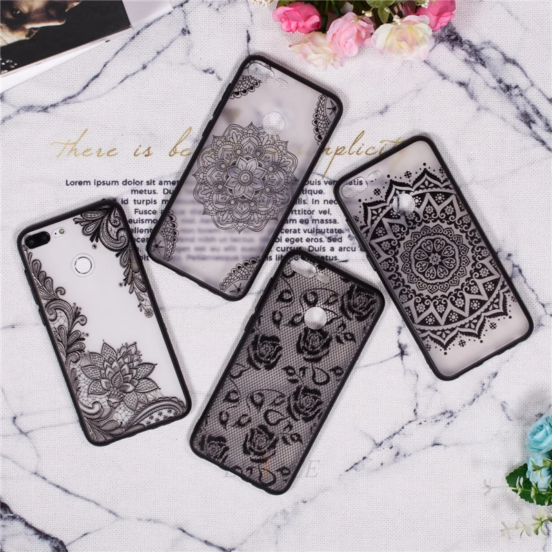 3D кружевной чехол для телефона с цветочным узором huawei honor 9 lite girl tpu силиконовый