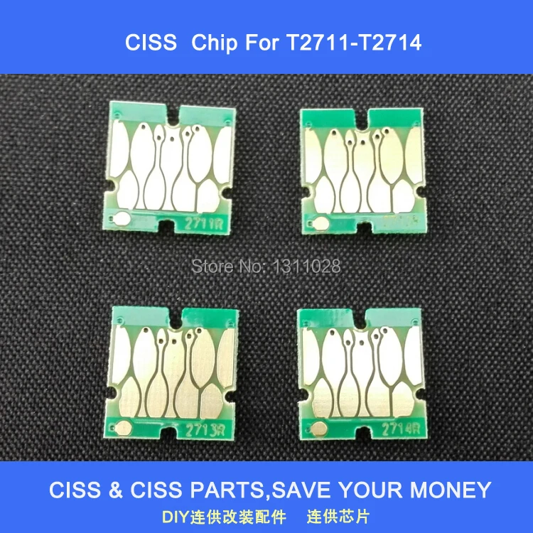

INK WAY Short type T2701 T2711 auto reset chip for Refillable ink cartridge for WF-3620DTWF WF-3640DTWF WF-7110DTW WF-7610DWF