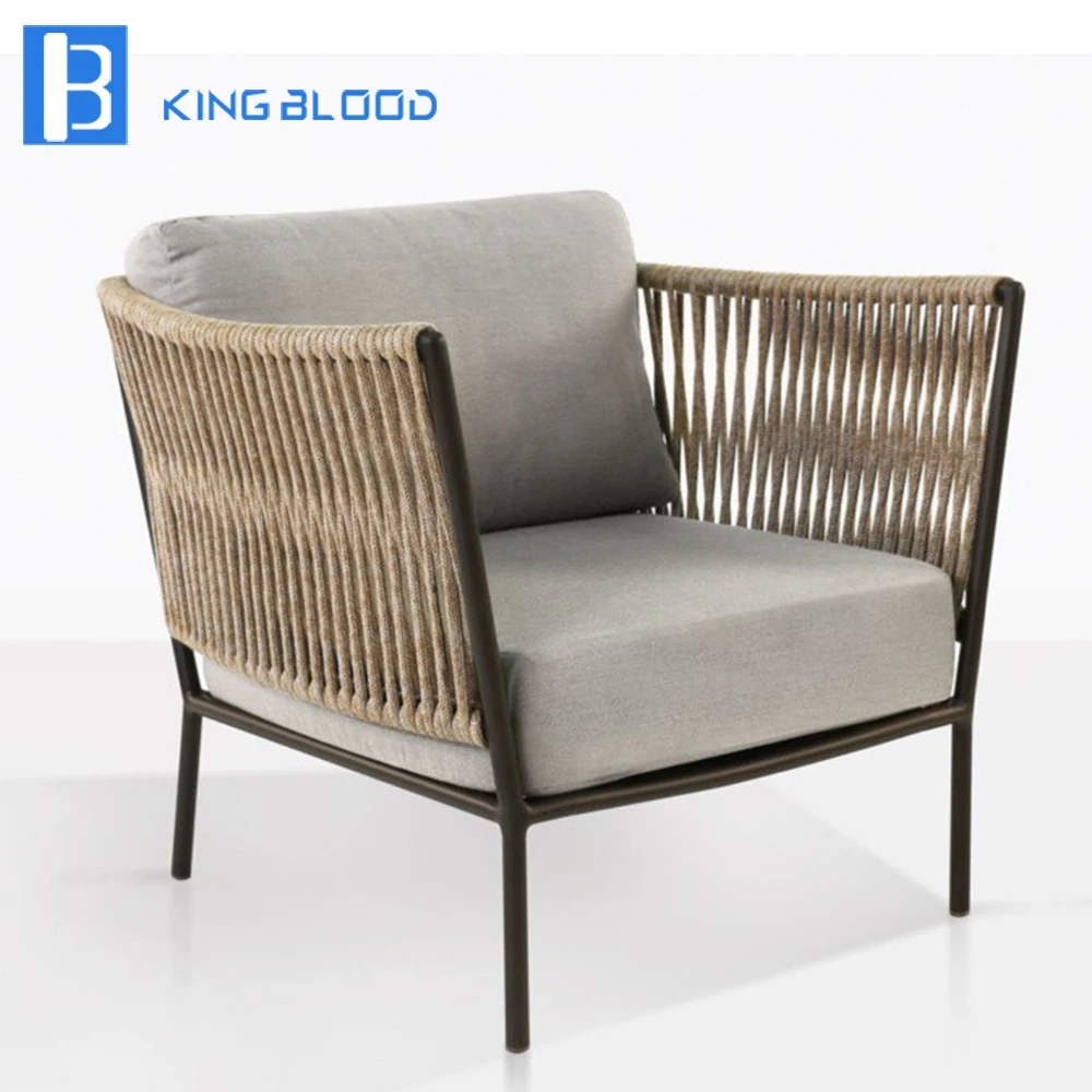 aluminum frame rope outdoor furniture rope chair