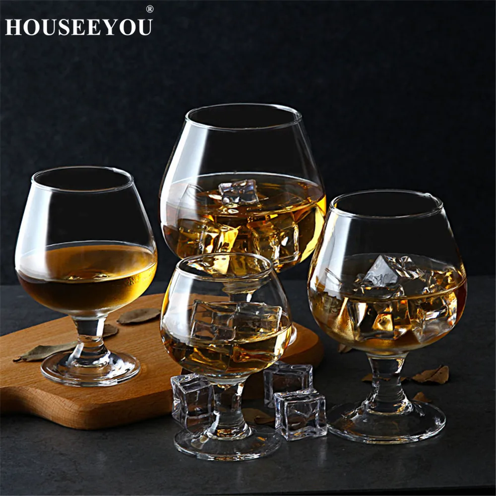 HOUSEEYOU, 2 шт./лот, коньяк, короткая чашка, кристалл, бокал для вина, для бара, для коктейля, короткий пивной бокал, es, для питья, виски, шнифтеры, сигары