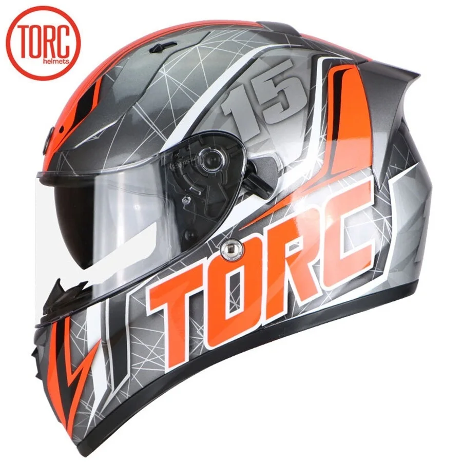 1шт TORC профессиональный двойной объектив флип модульный полный шлем Capacete DOT ECE утвержден мотоциклетный шлем - Цвет: 4