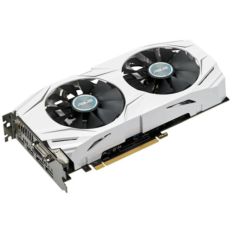 ASUS б/у GTX1060 6G игровая независимая видеокарта snow leopard DUAL-GTX1060-O6G настольный