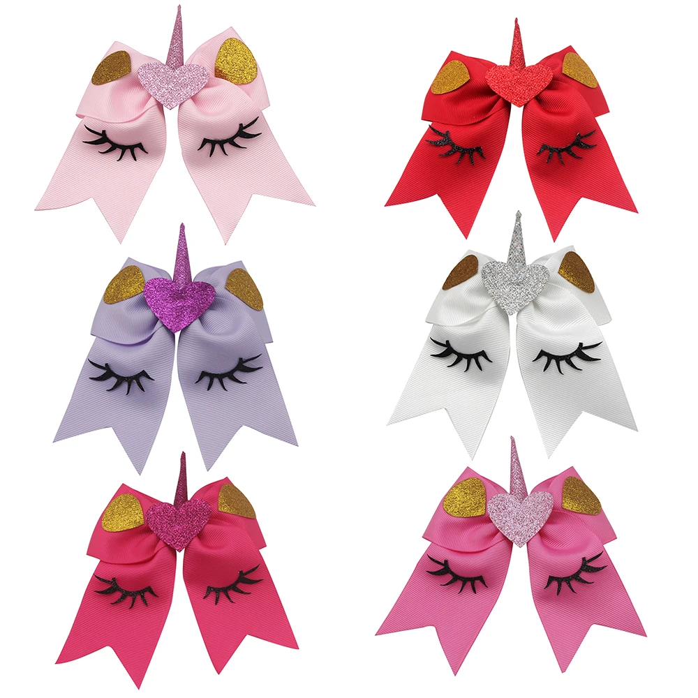 6 шт. заколки для волос с бантом на День святого Валентина|cheer bows|cheerleading bowsbow hairpin |