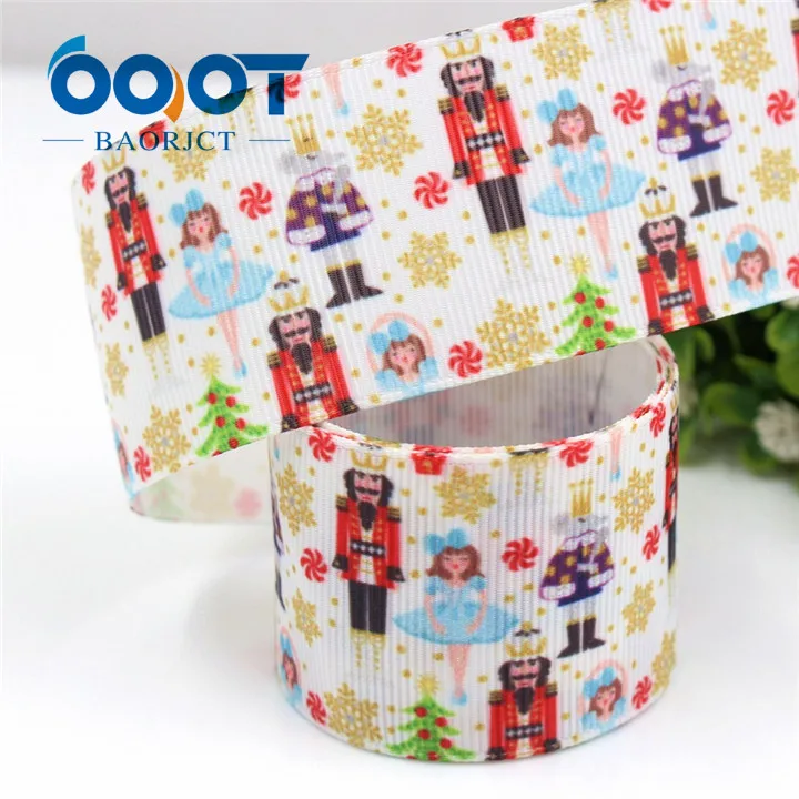 G-18728-687 OOOT BAORJCT G-18728-685, 38 мм 10 ярдов рождество ленты термотрансферные печатные корсаж Свадебные DIY ручной работы материал - Цвет: G-18728-687