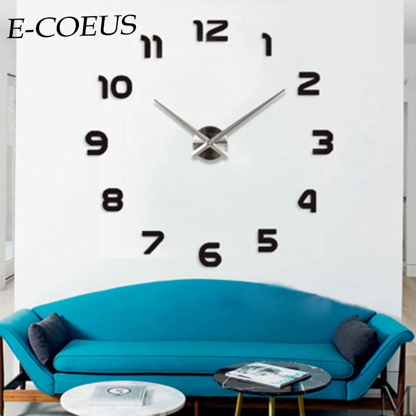 ECOEUS бесшумные акриловые + EVA настенные часы изысканные модные необычные подарки