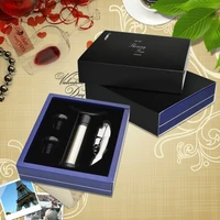 showingfine bar tools 2 steps wine corksrew opener and stainless steel vacuum stopper in a gift box good presents and promotions