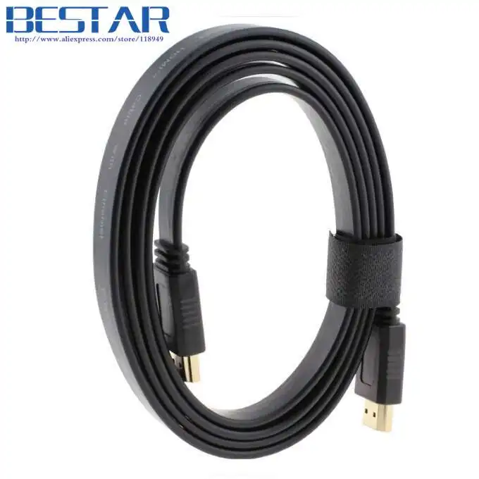 Красный черный синий HDMI к кабель 0 5 м 1 2 3 10 разъем Папа-папа плоский Кабо 1ft 2ft 3ft