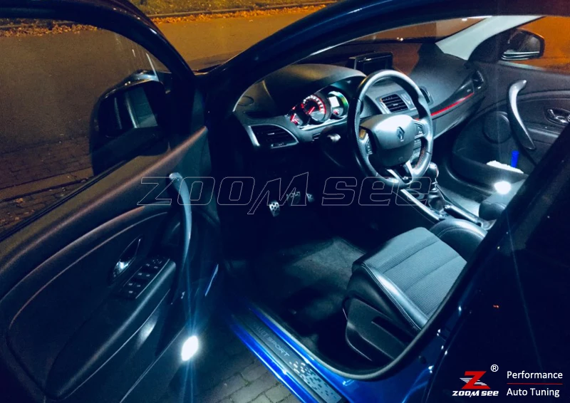 14 шт. x без ошибок для 2009- Renault Megane III 3 MK3 хэтчбек Автомобильный светодиодный светильник для внутреннего чтения купольный светильник багажника комплект