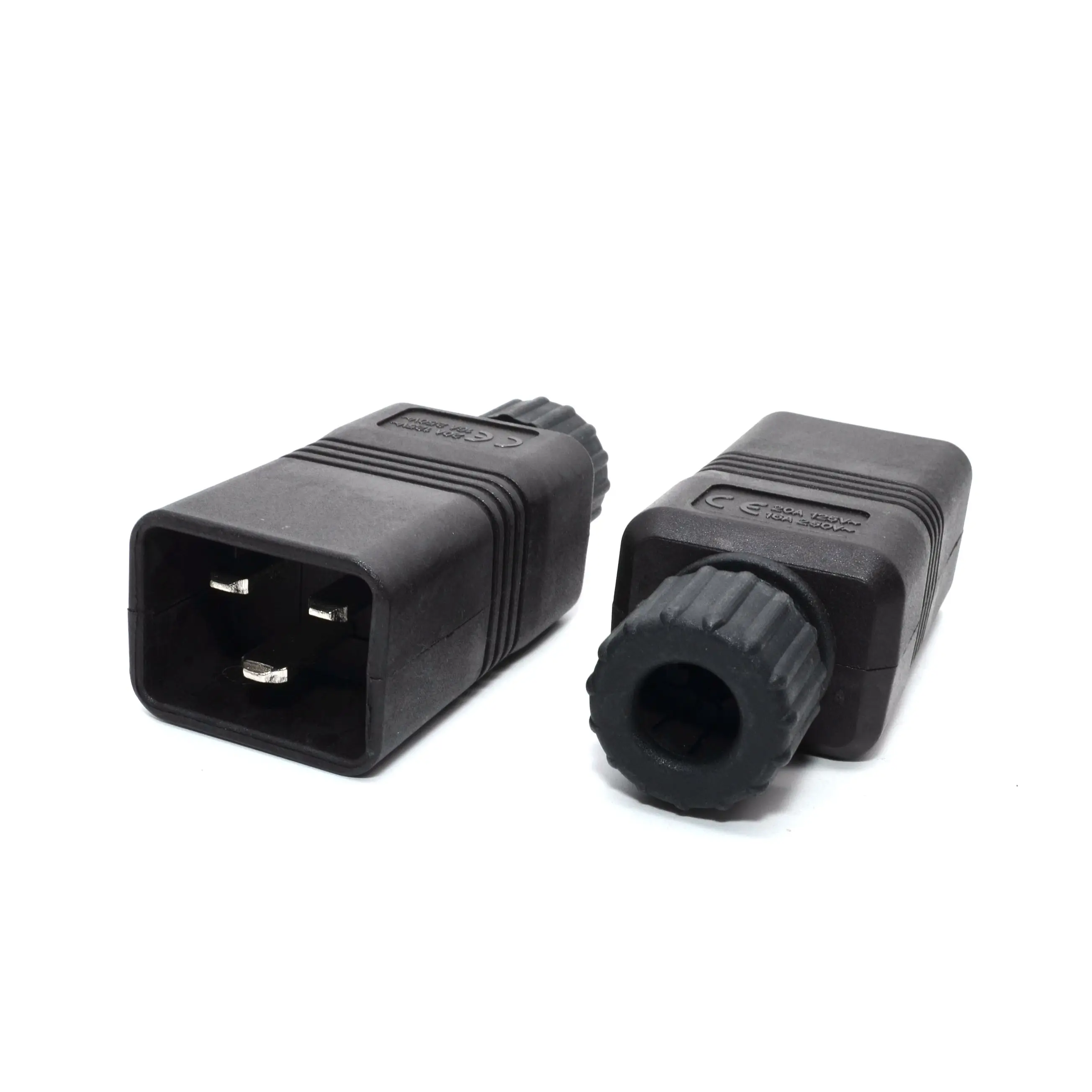 Черный 16A CE медь IEC320 C19 C20 UPS PDU мощность Rewirable разъем 3P сборка провода сосуд мужской