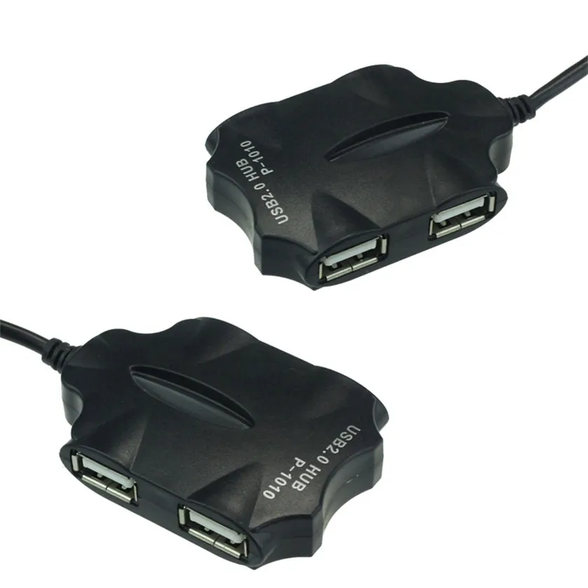 Лучшая цена 1 м 4 портовый концентратор Высокоскоростной USB 2 0 разветвитель