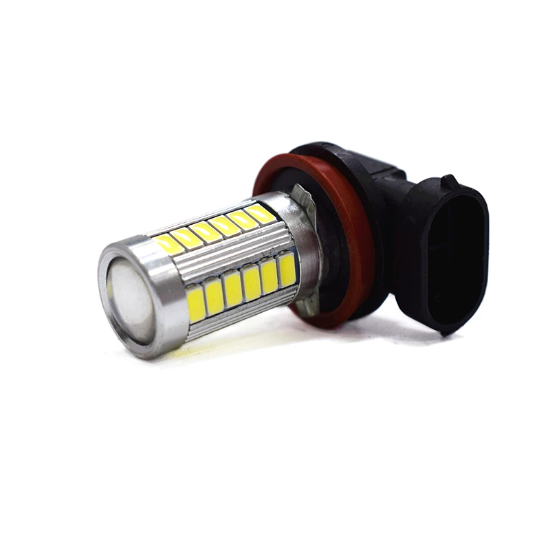 Светодиодная противотуманная фара высокой мощности 6000 K 12V H8 H11 33 SMD 5630 2 шт.
