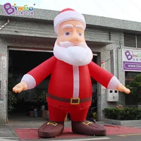 Custom made 16 feet height christmas inflatable santa / 5M tall giant inflatable santa claus balloon toys