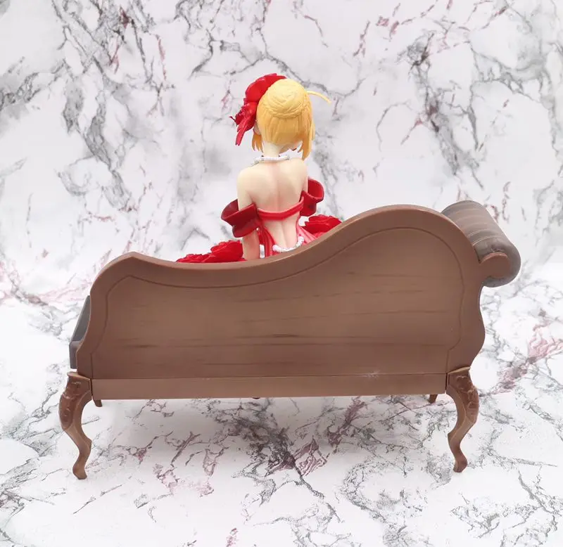 

20CM Fate Stay Night Extra Red Saber Nero Claudius Caesar Augustus Germanicus Sexy Girls Anime PVC Action Figures Toys Gift