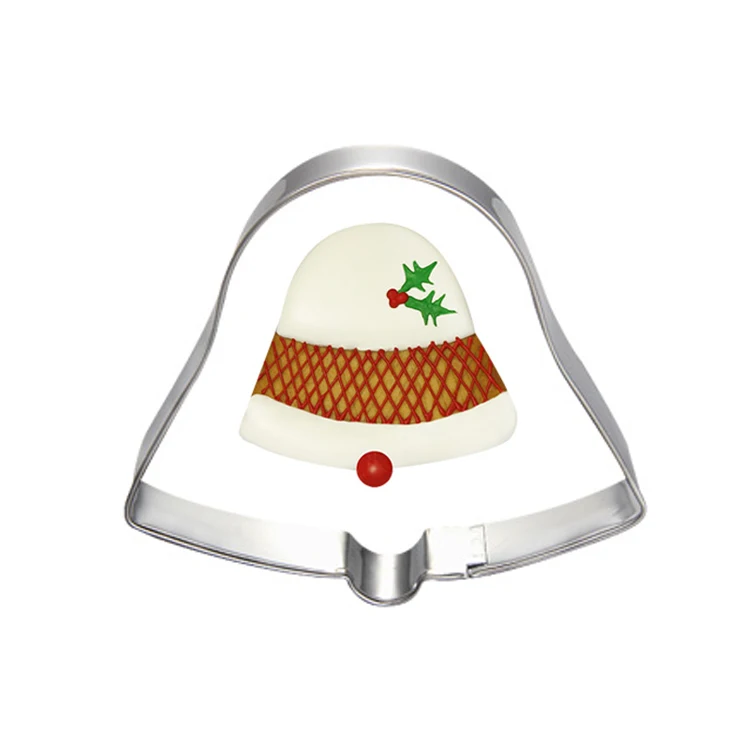 

christmas stainless steel bell steel cute cutting biscuit mould cake moulds fruit sugar mold baking tools
